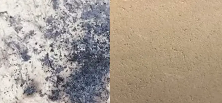 before and after cleaning pizza stone