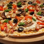 frozen pizza cooked on ooni