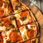 domino's crunchy s thin sliced pizza
